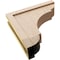 Ekena Millwork 5"W x 20"D x 20"H Thin Bryant Rough Cedar Woodgrain TimberThane Corbel, Primed Tan CORUR05X20X20BRYRCPR - alternate 3